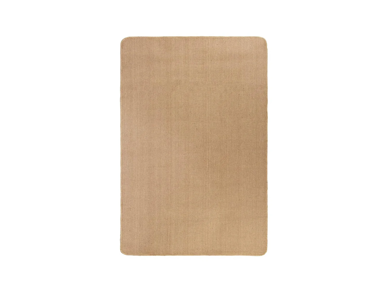 Tapis en jute avec support en latex 140x200 cm Naturel QBH11400
