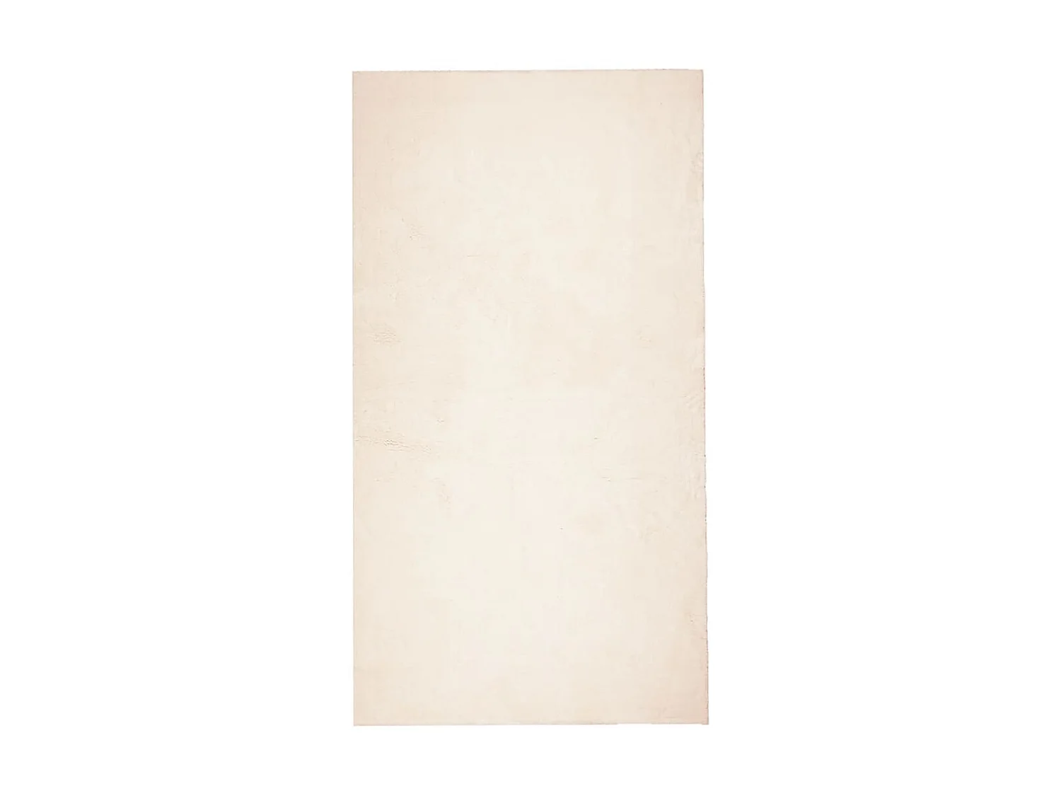 Tapis HUARTE à poils courts doux et lavable beige 60x110 cm QBH43899