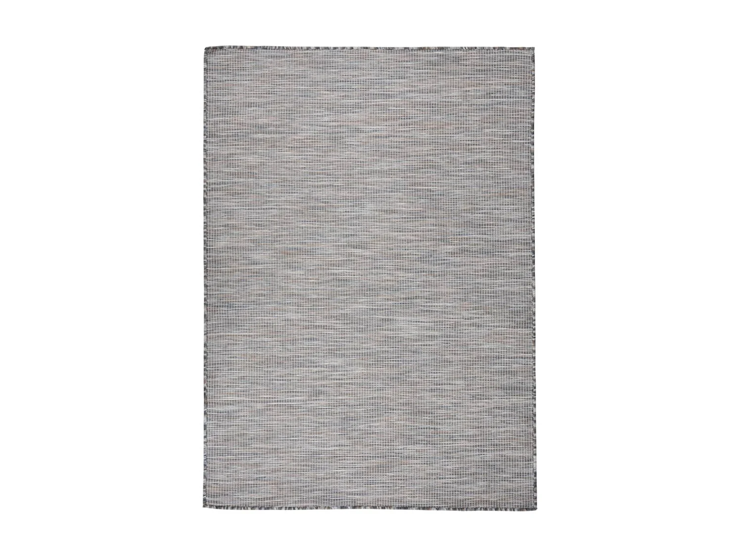Tapis à tissage plat d'extérieur 200x280 cm Marron et bleu QBH62166