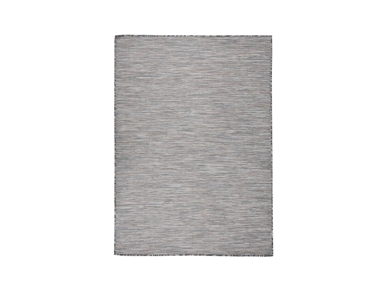 Tapis à tissage plat d'extérieur 200x280 cm Marron et bleu QBH62166