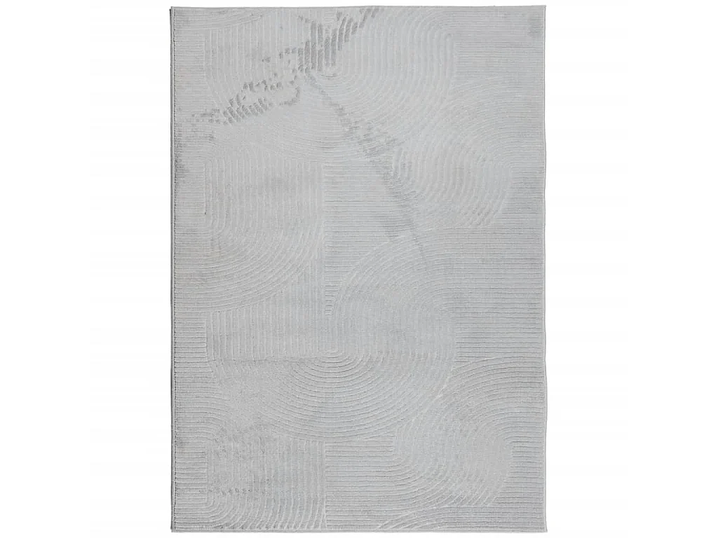 Tapis IZA poils courts style scandinave gris 200x280 cm QBH17703