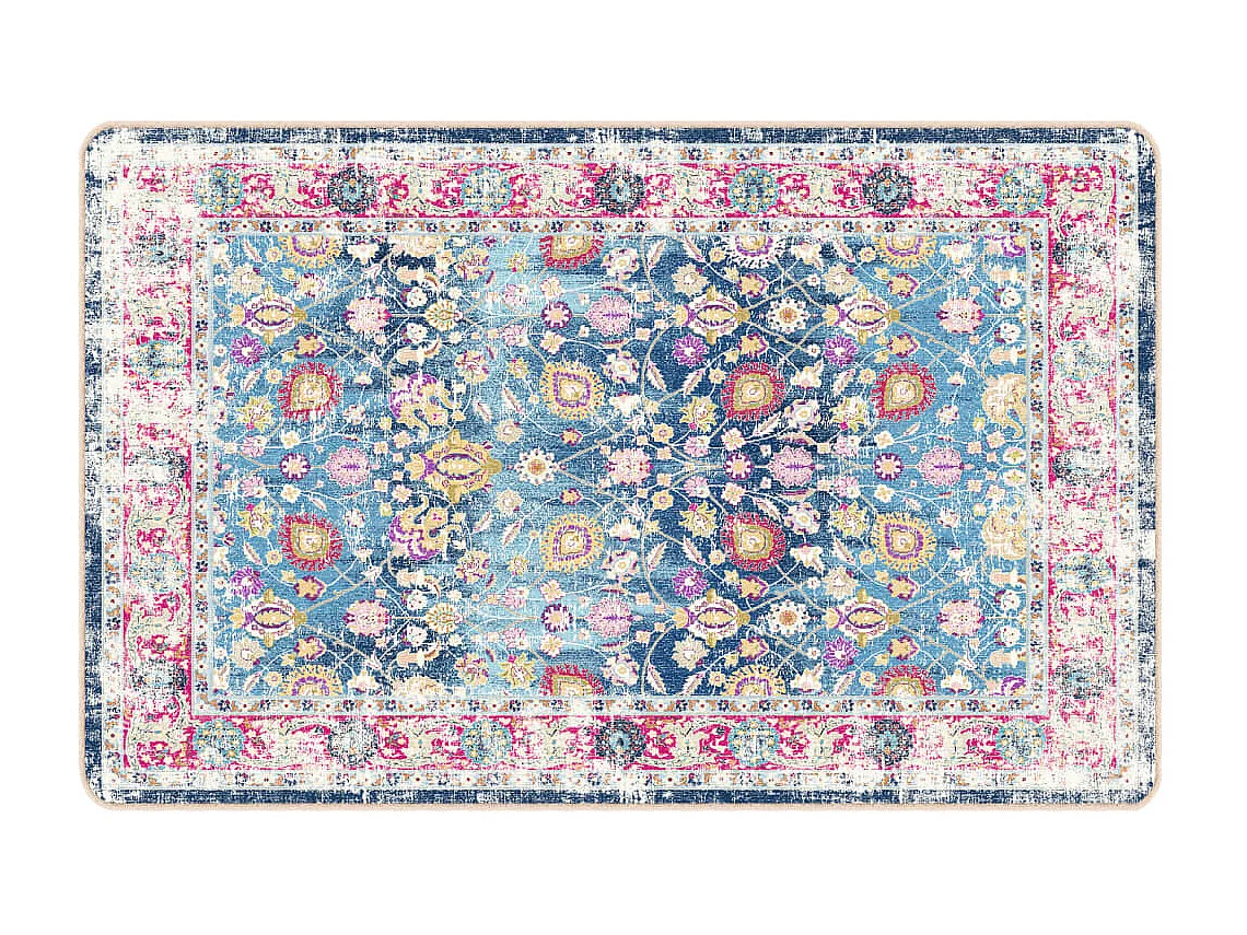 Tapis lavable multicolore 190x300 cm antidérapant QBH37985