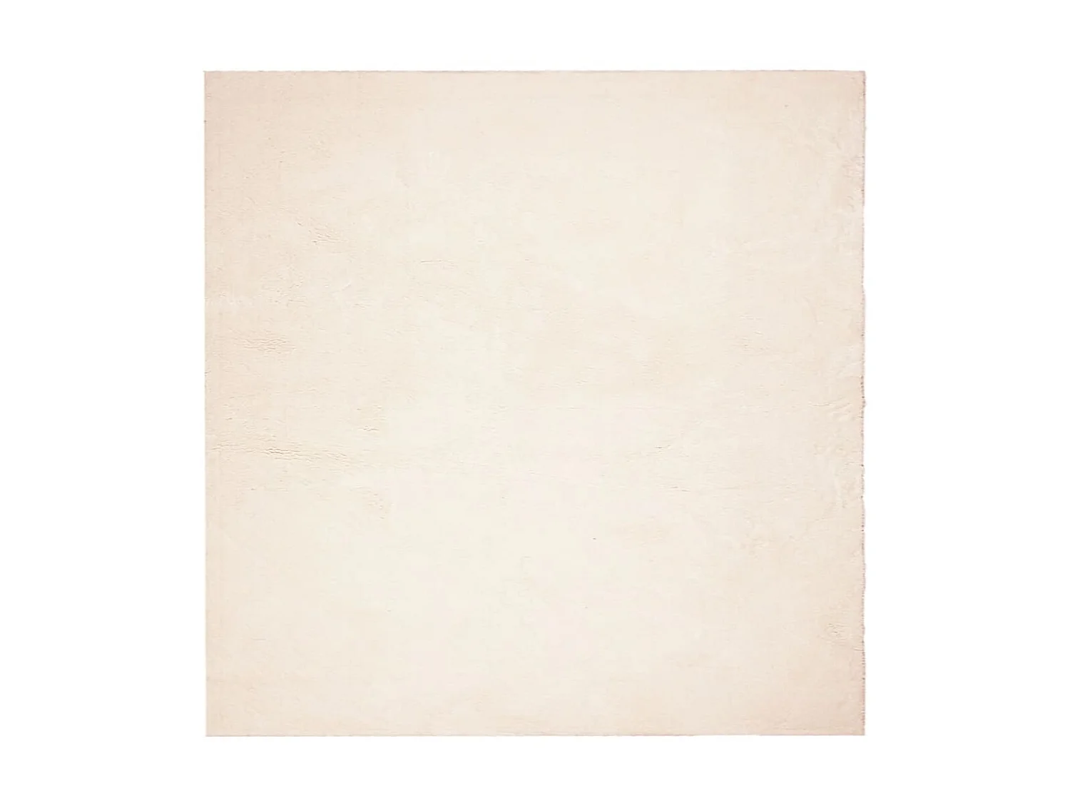 Tapis HUARTE à poils courts doux et lavable beige 200x200 cm QBH17629