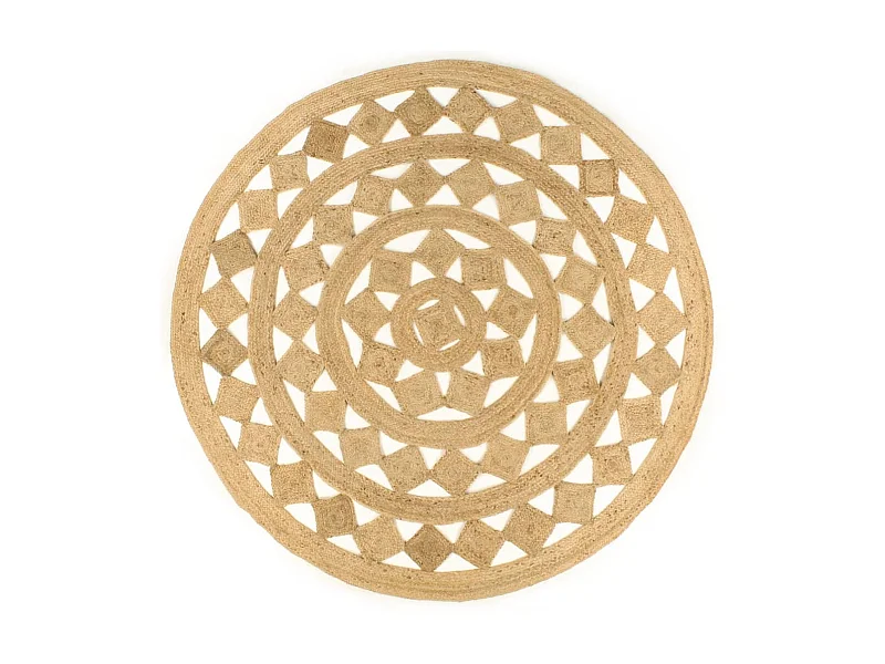 Tapis fait à la main Jute tressée 210 cm QBH25023