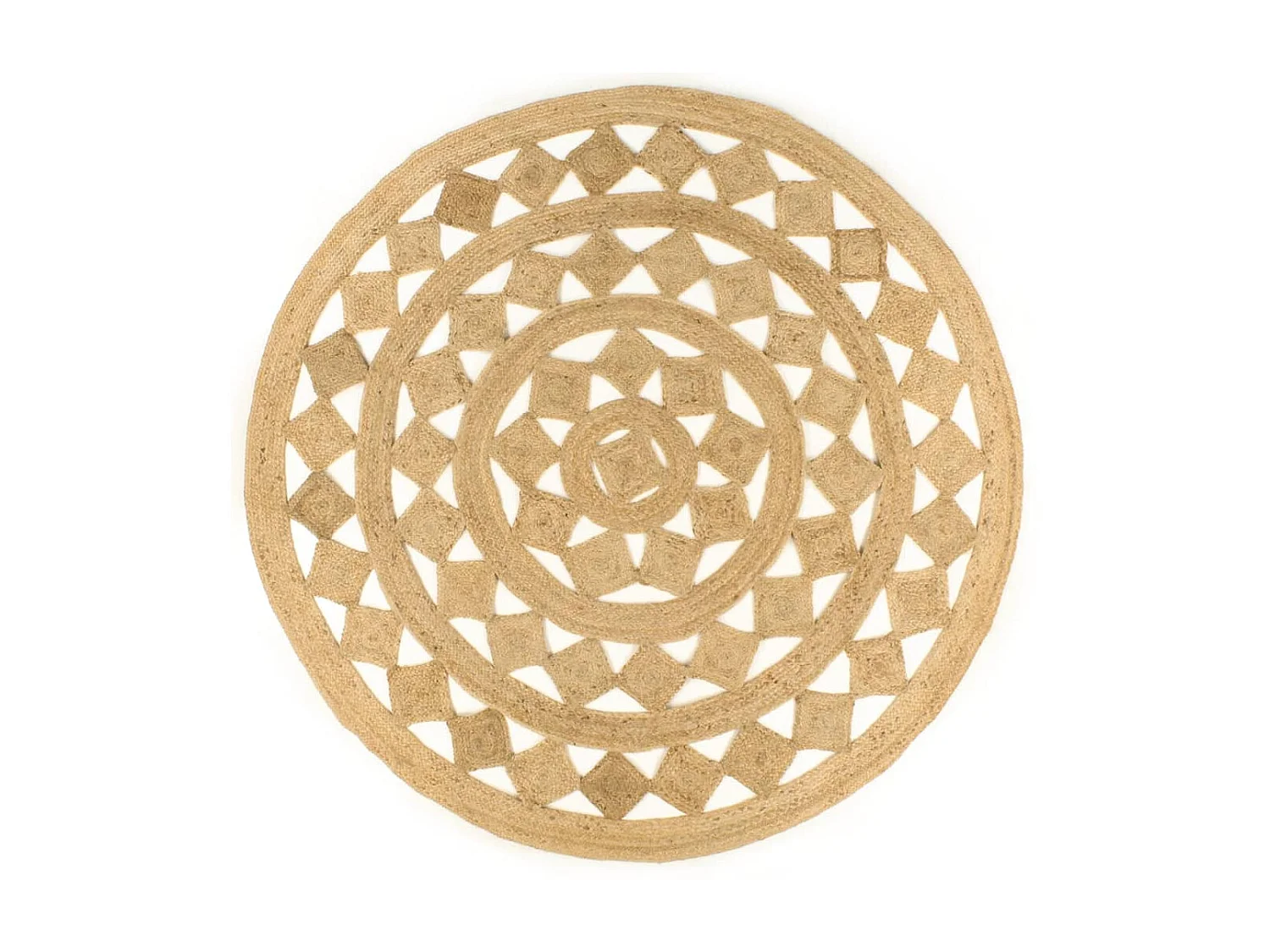 Tapis fait à la main Jute tressée 210 cm QBH25023