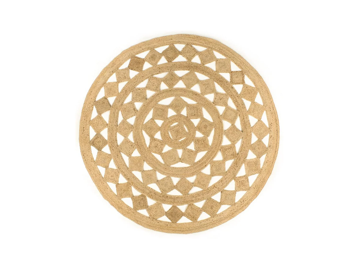 Tapis fait à la main Jute tressée 210 cm QBH25023