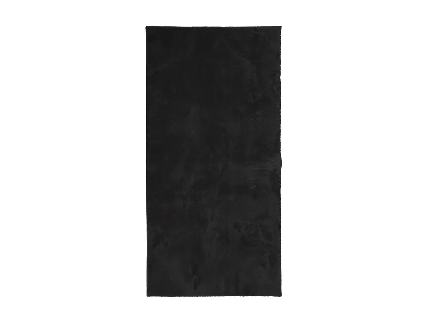 Tapis HUARTE à poils courts doux et lavable noir 100x200 cm QBH26313