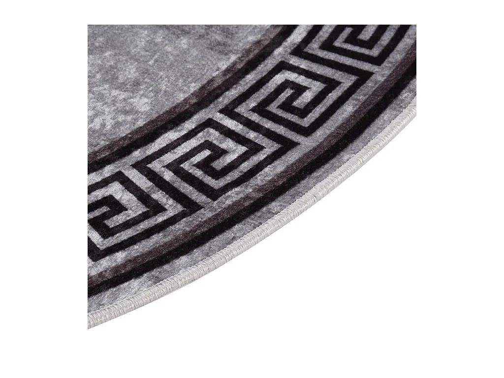 Vloerkleed wasbaar anti-slip ø120 cm meerkleurig NL164431