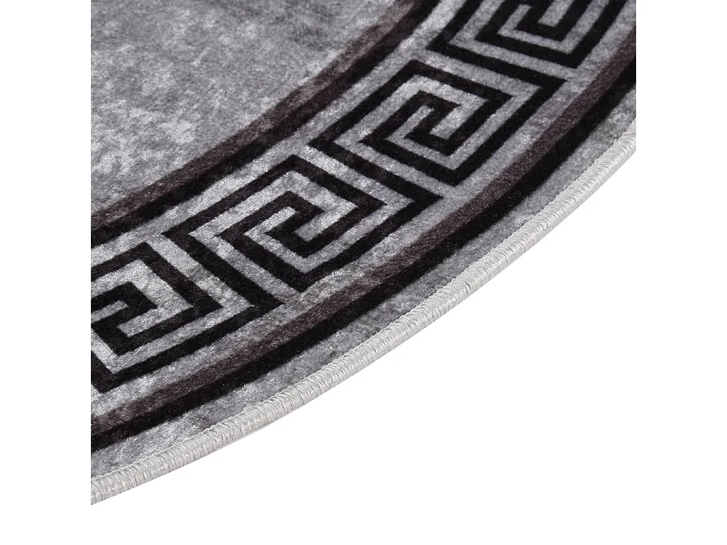 Tapis lavable antidérapant φ120 cm Multicolore QBH37588