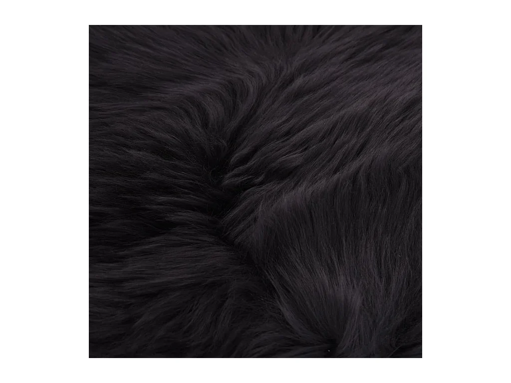 Alfombra de piel de oveja gris oscuro 60x90 cm ES15830