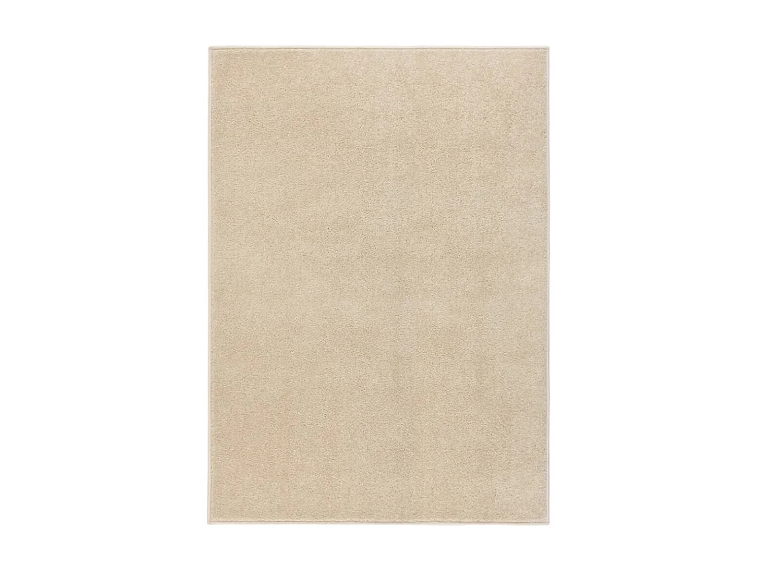 Tapis à poils courts 140x200 cm Beige QBH41131