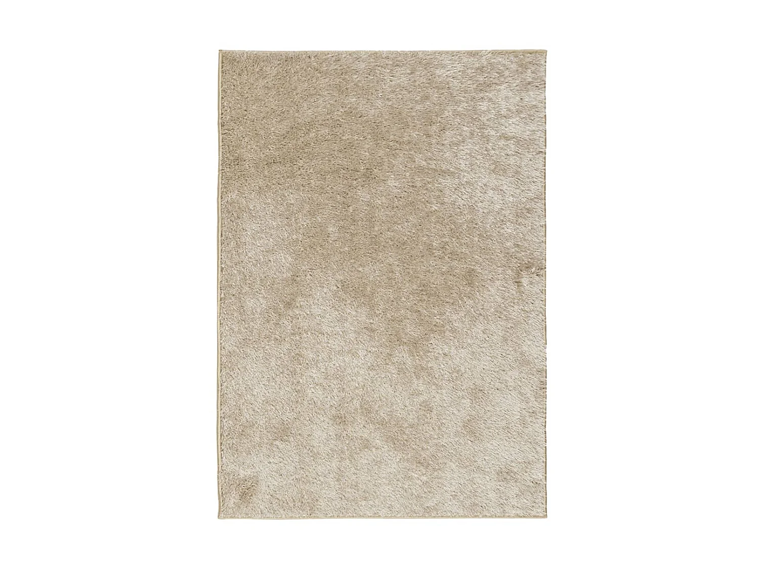 Vloerkleed ISTAN hoogpolig glanzend 140x200 cm beige NL118998