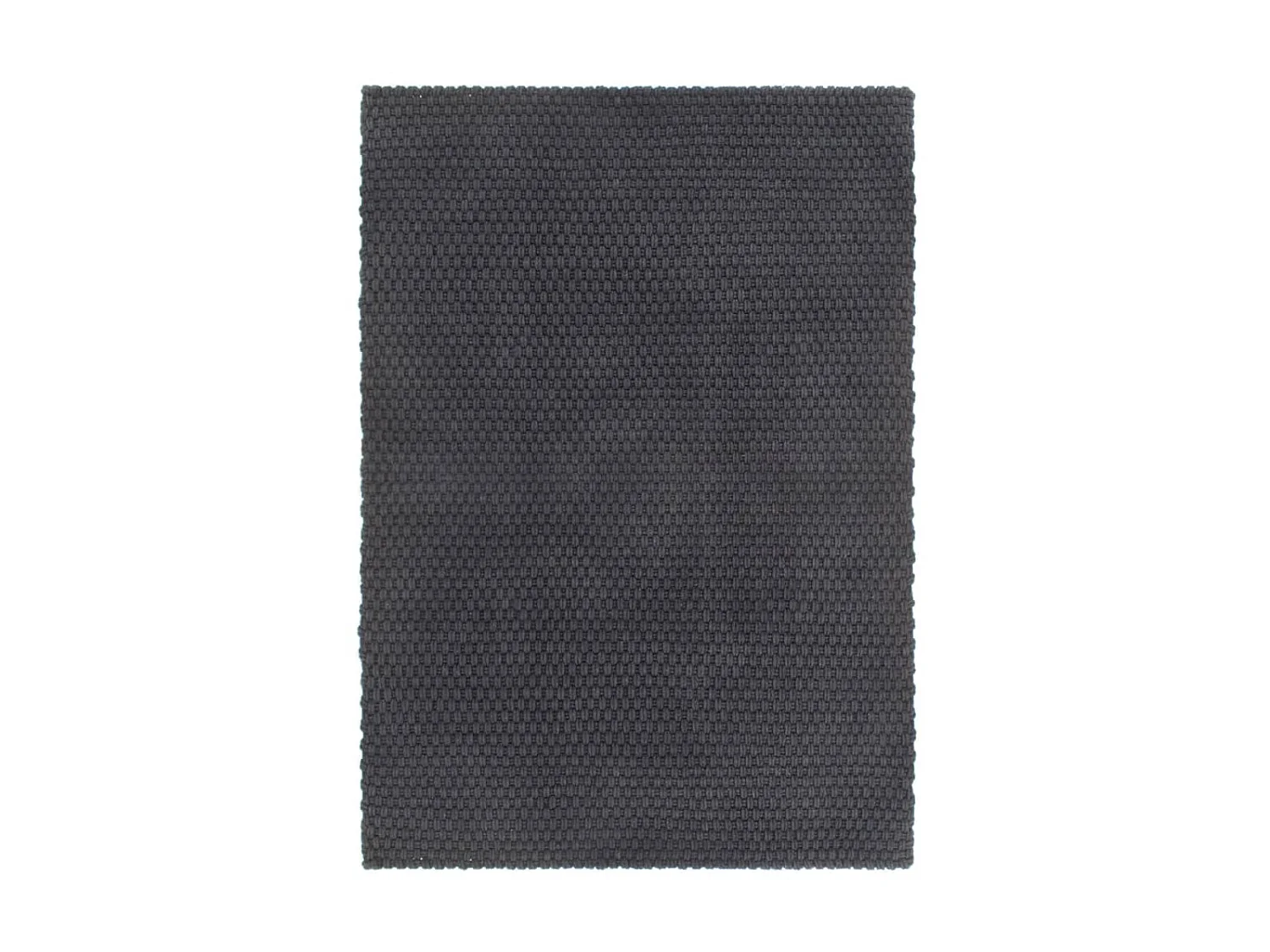 Tapis rectangulaire Anthracite 80x160 cm Coton QBH21962