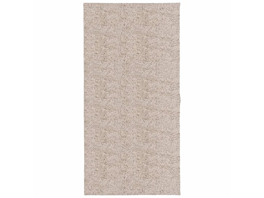 Tapis shaggy à poils longs moderne beige 100x200 cm QBH32327