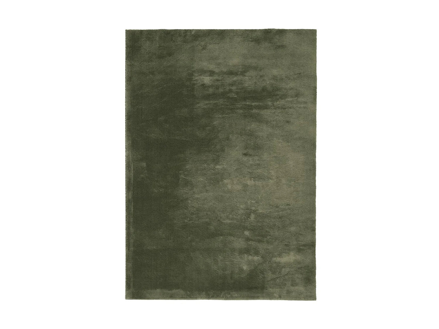 Tapis HUARTE à poils courts doux lavable vert forêt 200x280 cm QBH95099