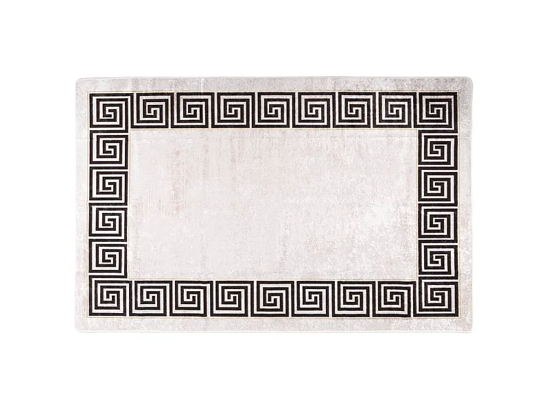 Vloerkleed wasbaar anti-slip 80x150 cm lichtbeige NL193620