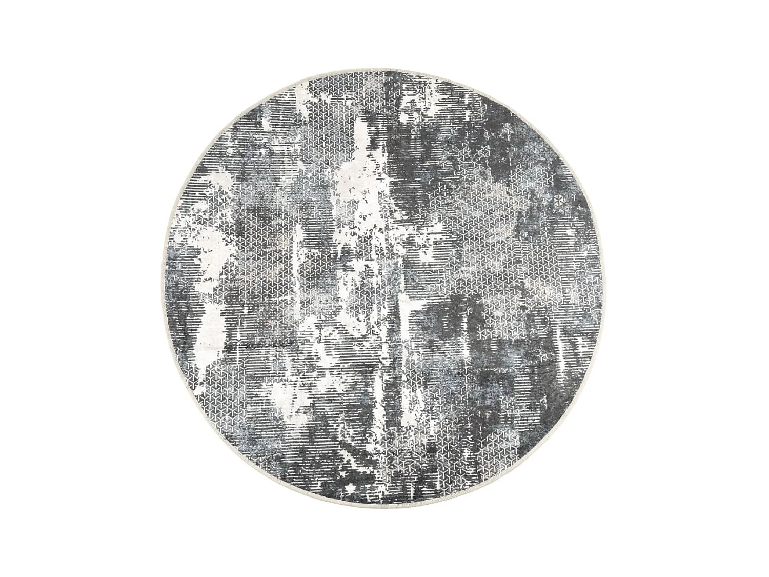 Vloerkleed wasbaar anti-slip Ø 120 cm meerkleurig NL381375