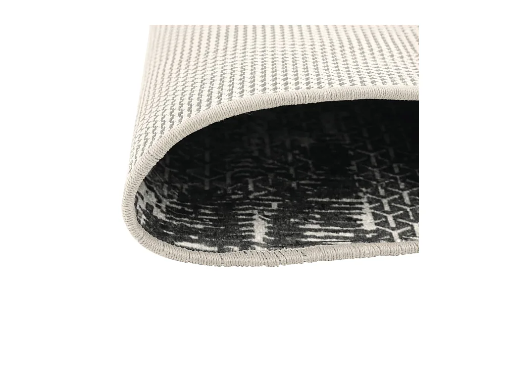 Vloerkleed wasbaar anti-slip Ø 120 cm meerkleurig NL381375