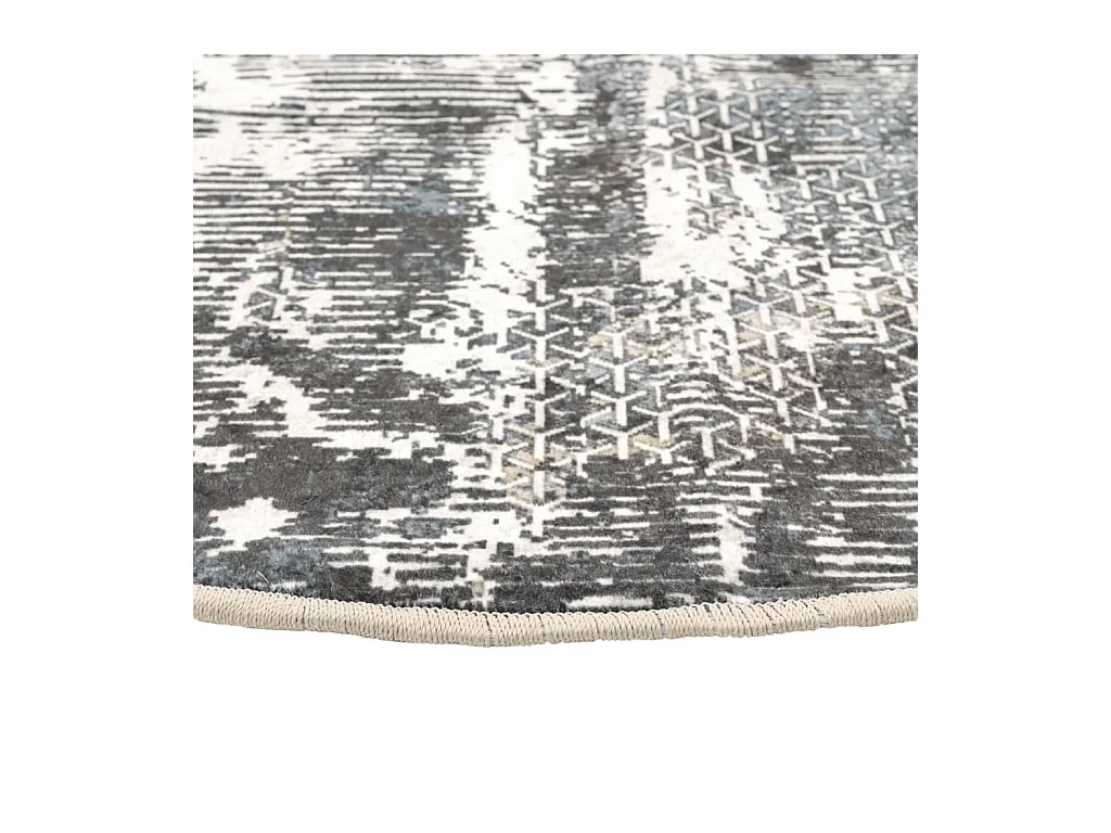 Vloerkleed wasbaar anti-slip Ø 120 cm meerkleurig NL381375