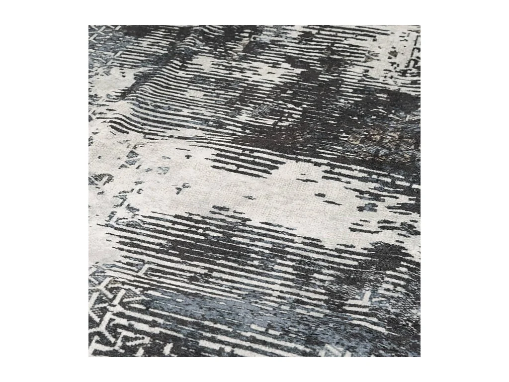 Vloerkleed wasbaar anti-slip Ø 120 cm meerkleurig NL381375