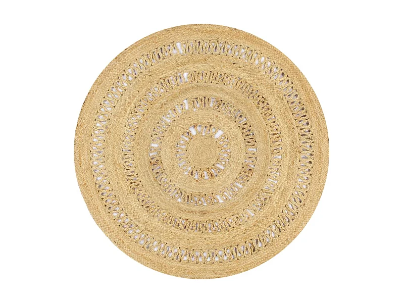 Tapis fait à la main Jute tressée 120 cm QBH68631