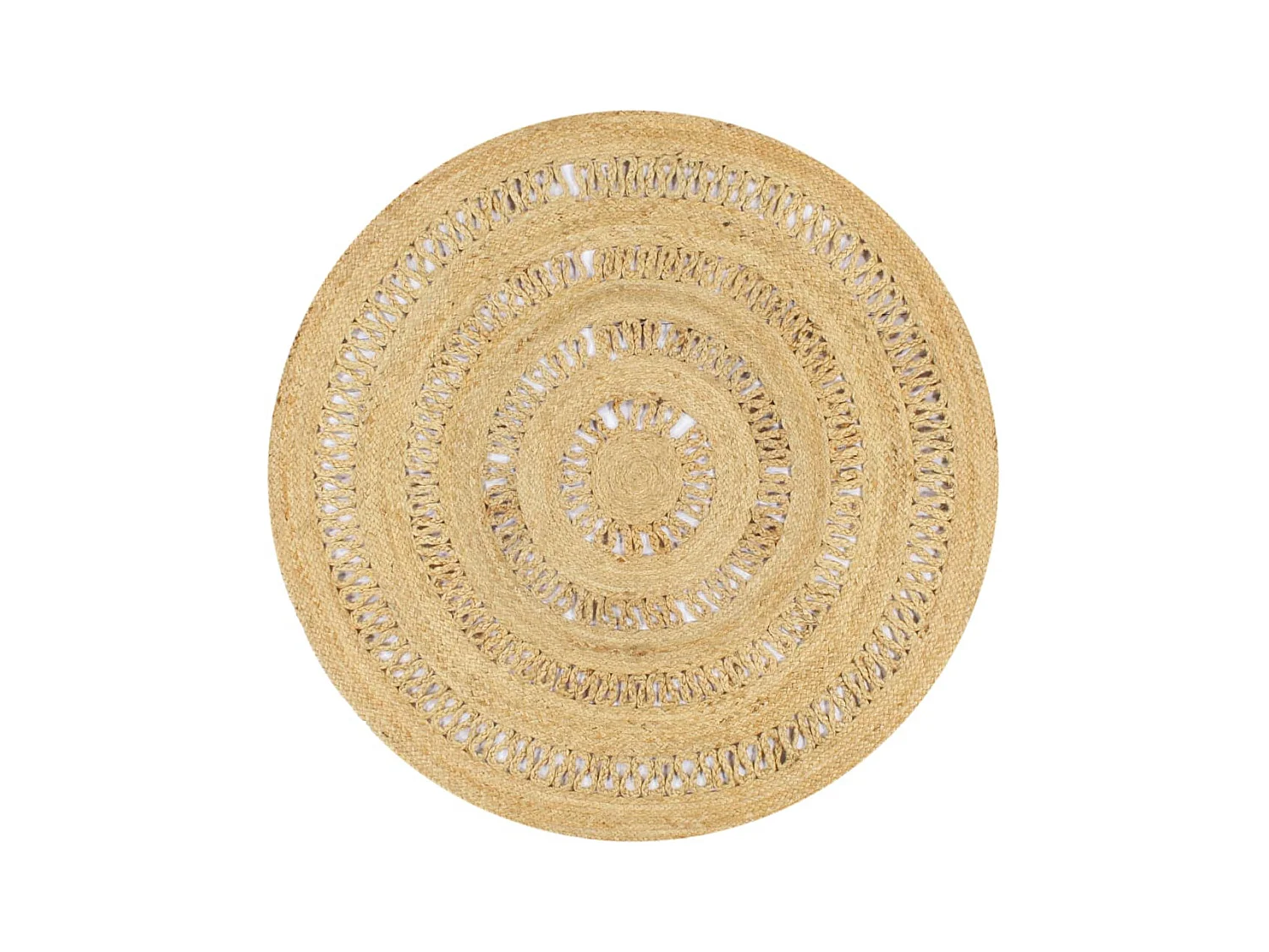 Tapis fait à la main Jute tressée 120 cm QBH68631