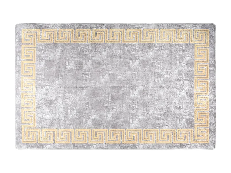 Tapis lavable antidérapant 80x150 cm Gris QBH47196
