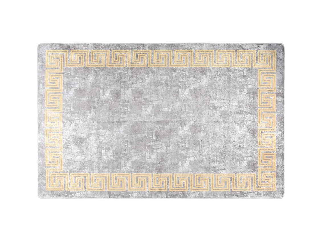 Tapis lavable antidérapant 80x150 cm Gris QBH47196
