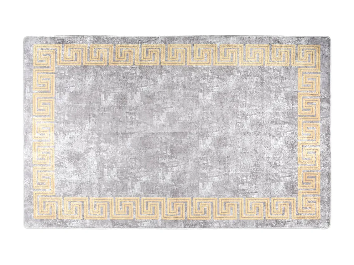 Tapis lavable antidérapant 80x150 cm Gris QBH47196