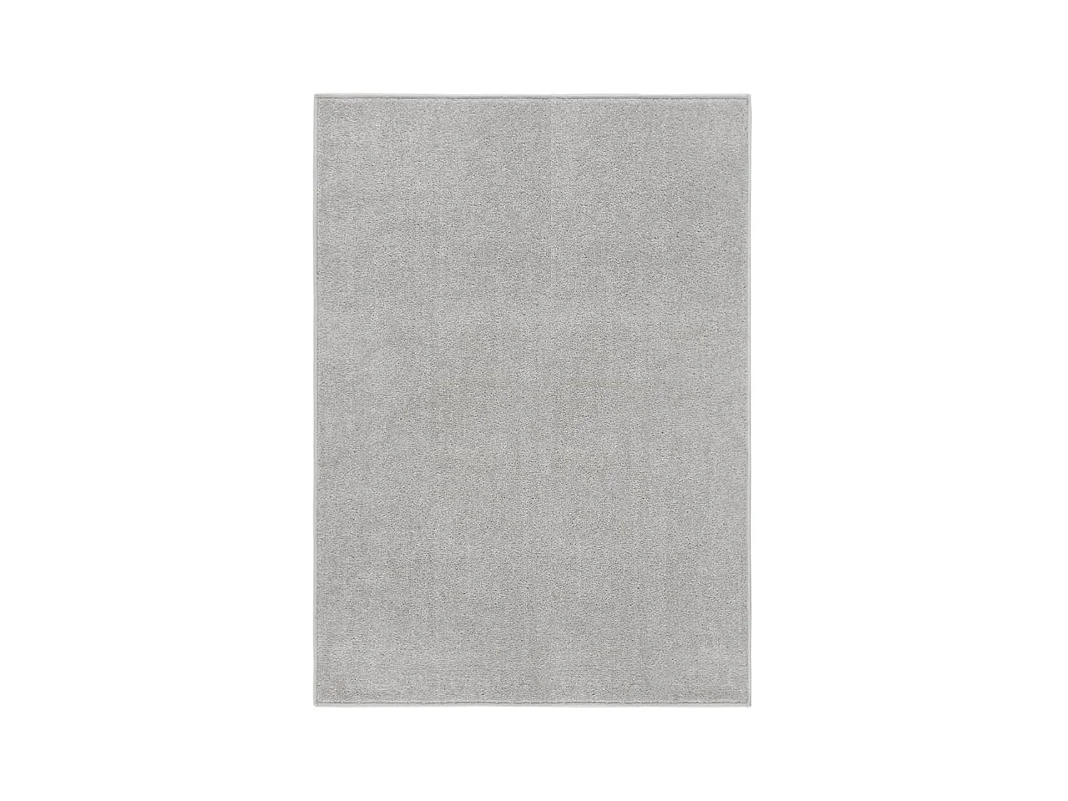 Vloerkleed kortpolig 140x200 cm lichtgrijs NL277779