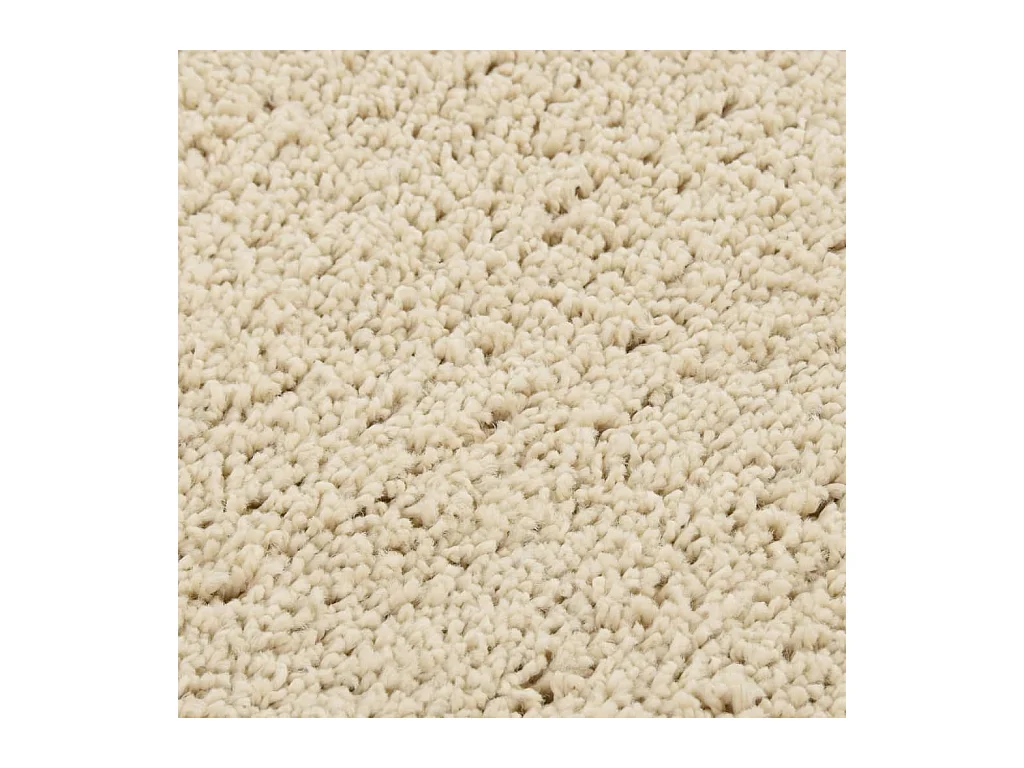 Tapete shaggy 120x170 cm antiderrapante cor creme PT857342