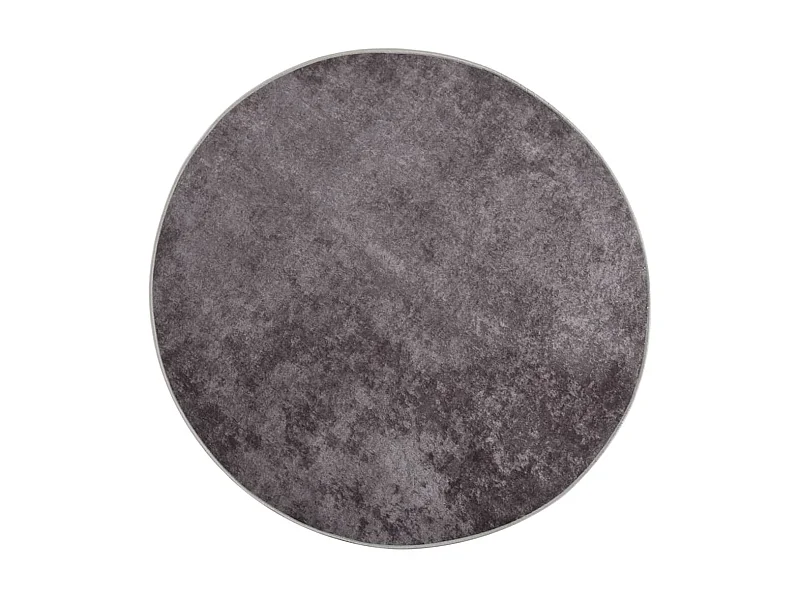 Tapis lavable antidérapant φ120 cm Gris QBH91598