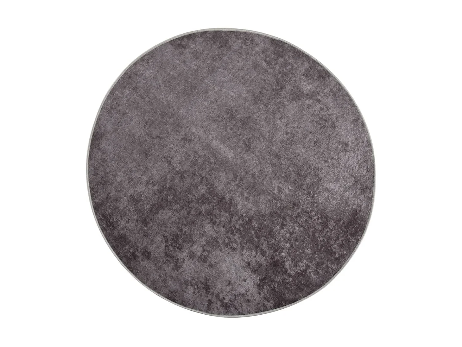 Tapis lavable antidérapant φ120 cm Gris QBH91598