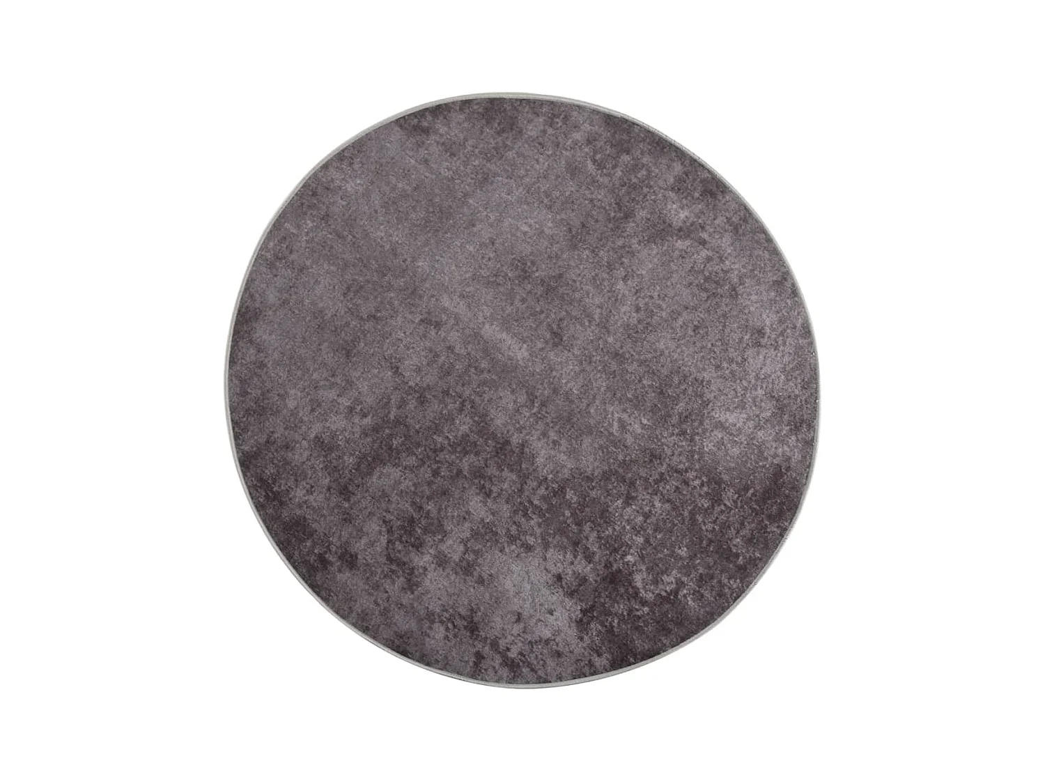Tapis lavable antidérapant φ120 cm Gris QBH91598