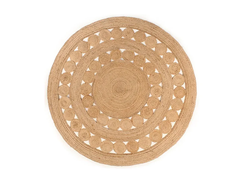 Tapis Design tressé Jute 240 cm Rond QBH85788