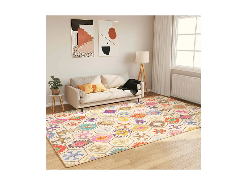 Tapete lavável antiderrapante 190x300 cm multicor PT834780