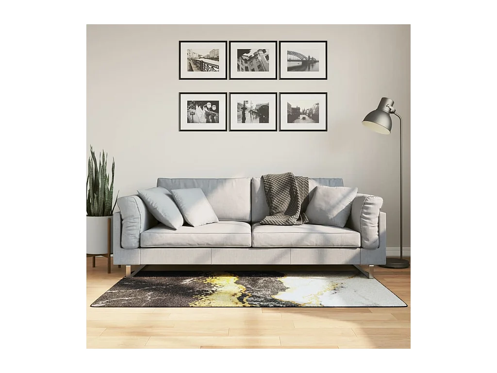 Tapis lavable multicolore 80x150 cm antidérapant QBH39433