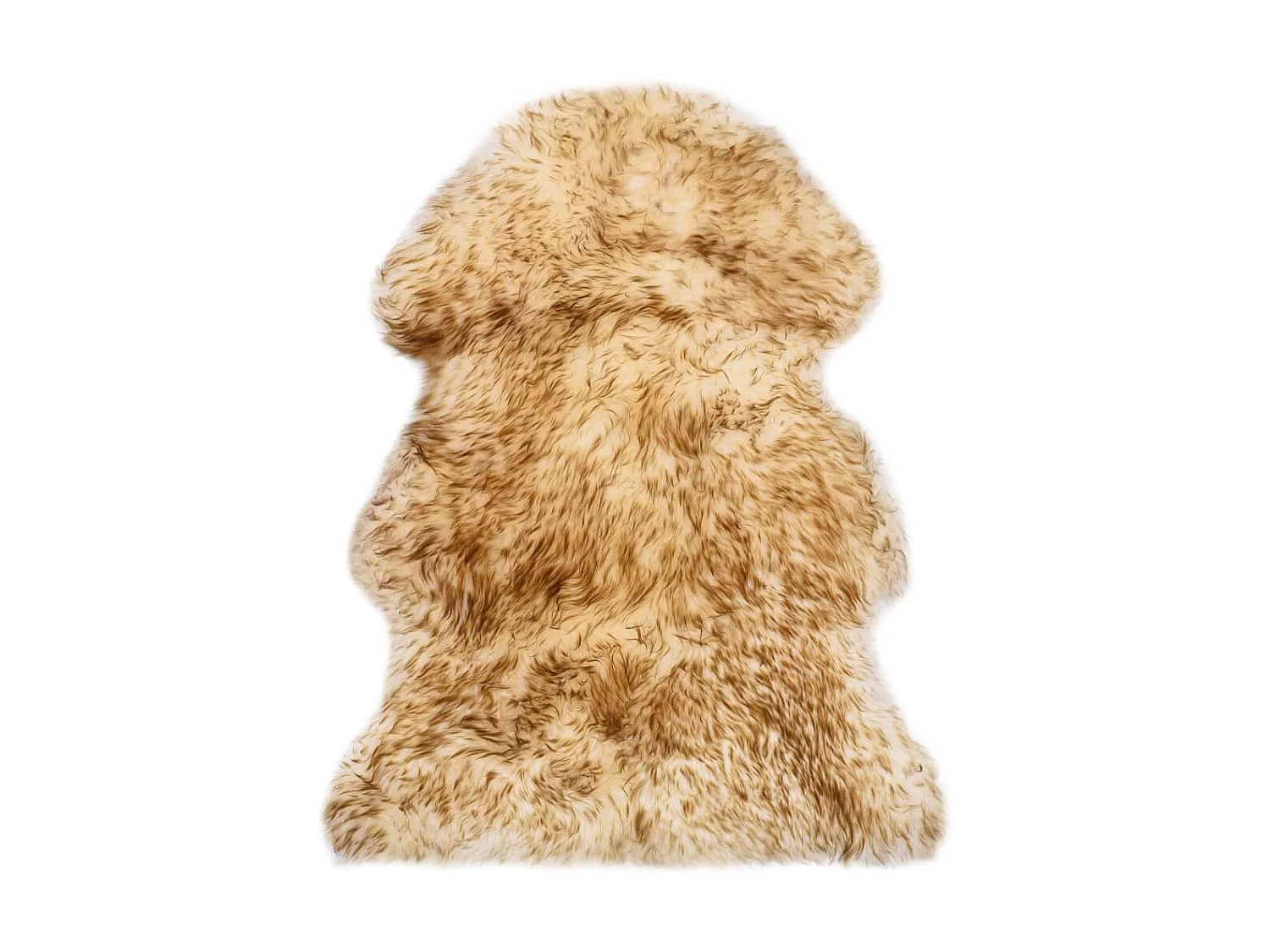 Tapis en peau de mouton 60 x 90 cm Mélange de marron QBH99009