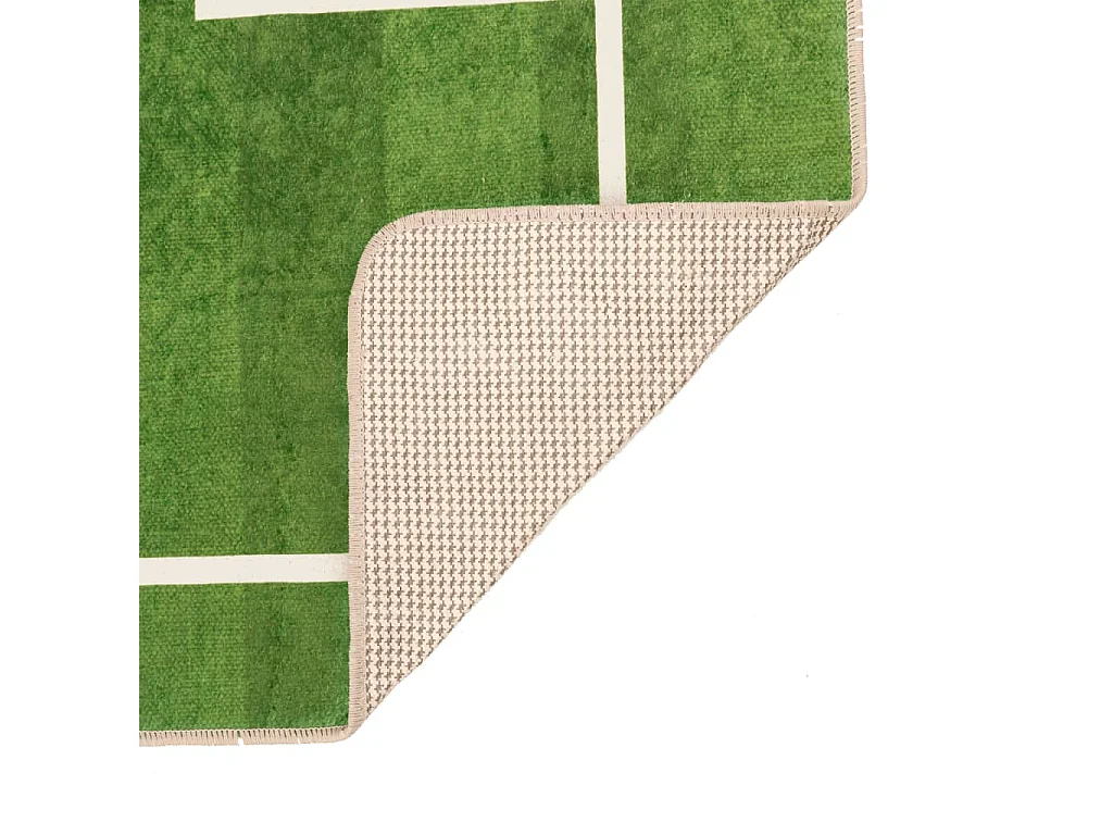 Tapis enfant 160x230cm terrain de football antidérapant lavable QBH91770