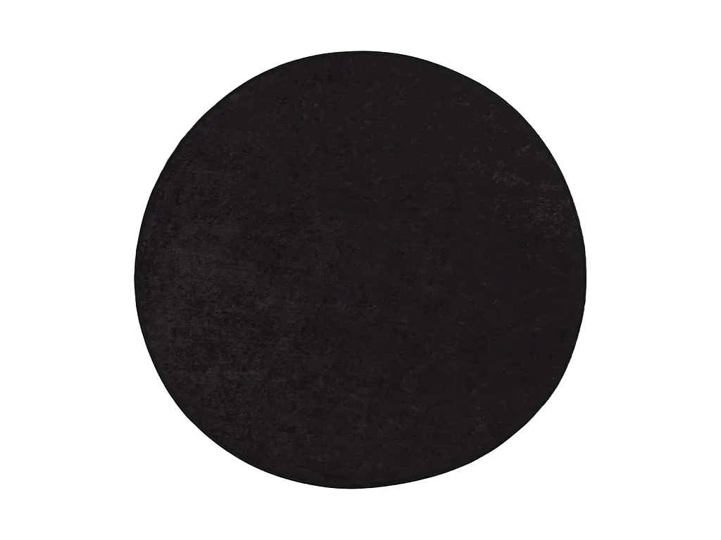 Vloerkleed wasbaar anti-slip Ø 200 cm antracietkleurig NL993840