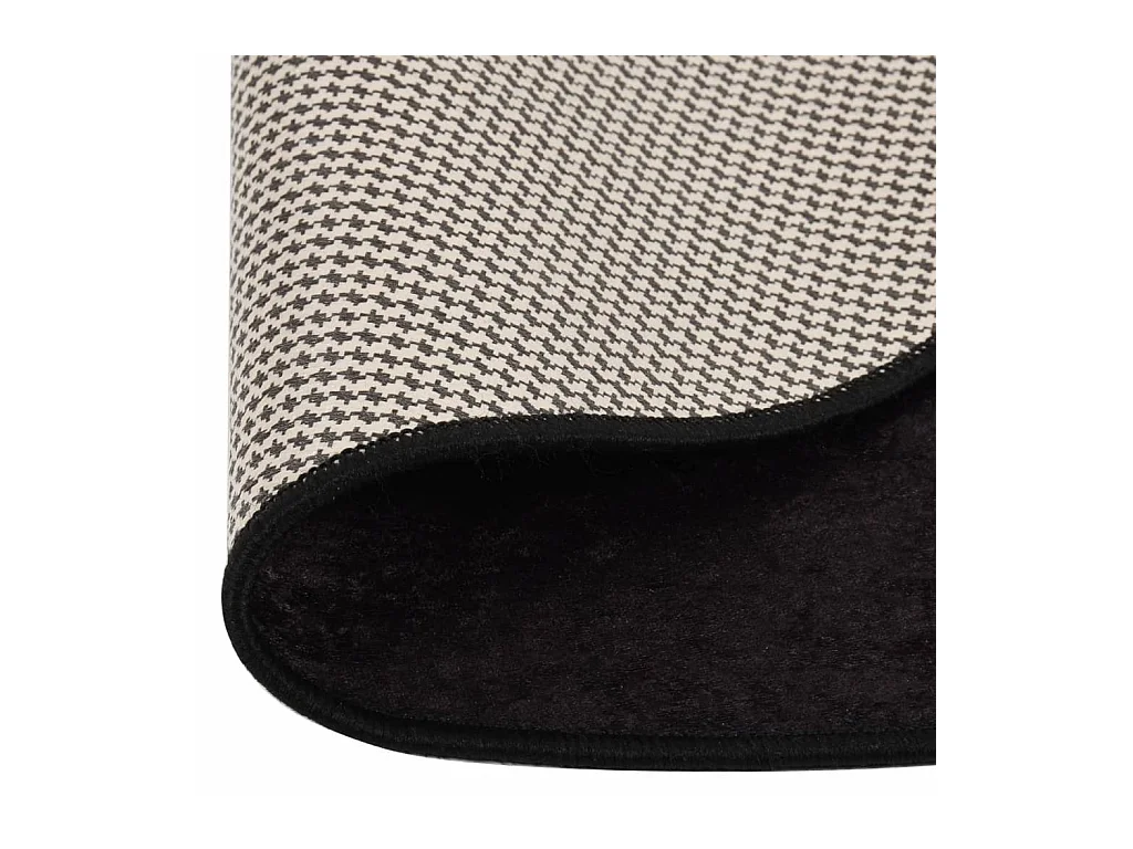 Vloerkleed wasbaar anti-slip Ø 200 cm antracietkleurig NL993840