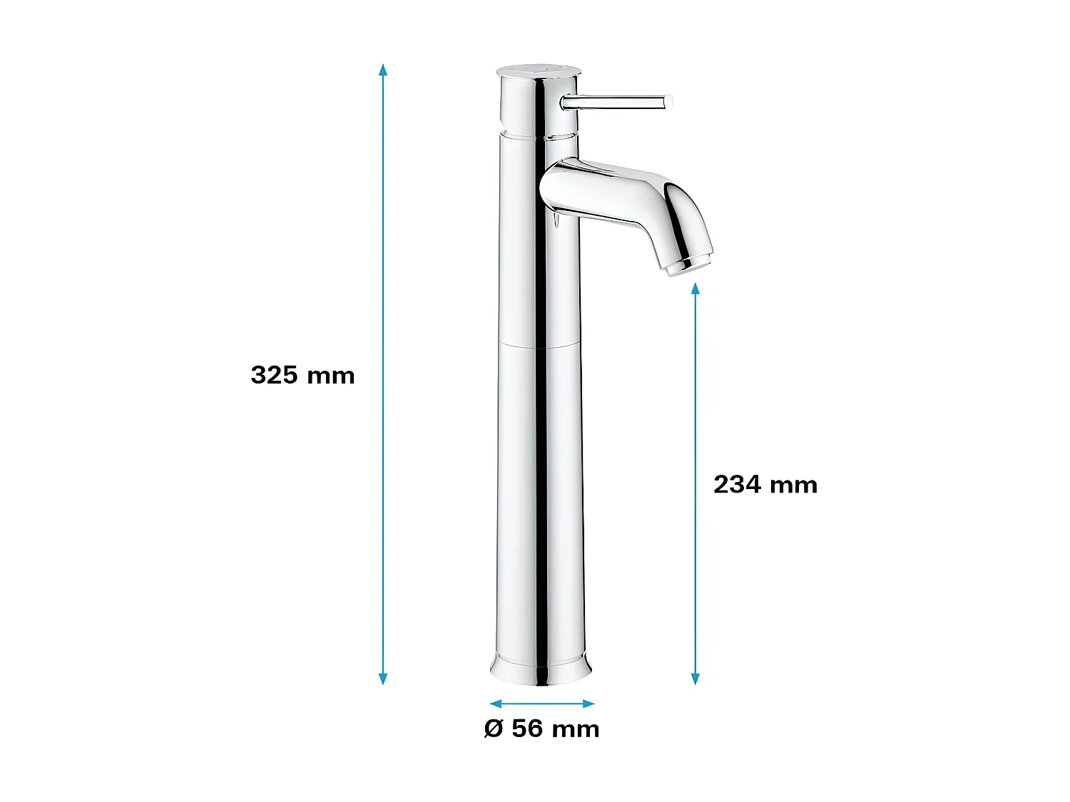 Waschtischbatterie GROHE Start Classic Größe XL Chrom
