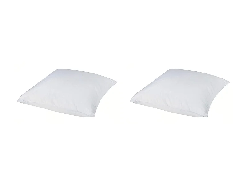 Lot de 2 protège oreillers molleton 100% coton 65x65