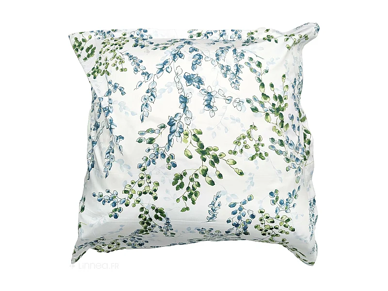 Taie d'oreiller 65x65 cm satin de coton ANGÈLE vert tilleul