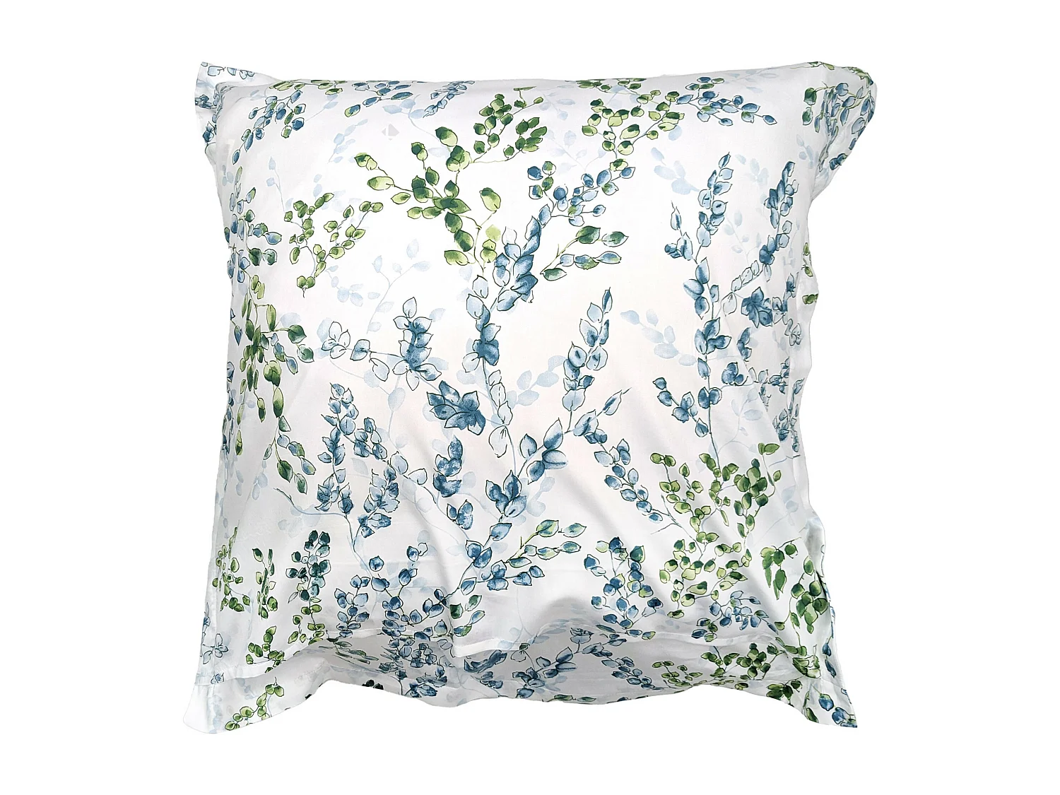 Taie d'oreiller 65x65 cm satin de coton ANGÈLE vert tilleul