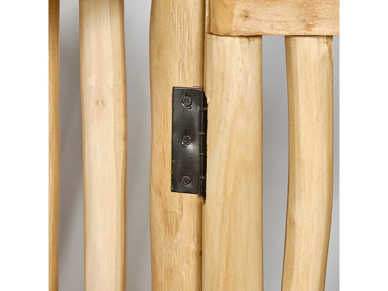 Armoire 2 portes en bois de teck et bois flotté H. 140 cm - MARIANO