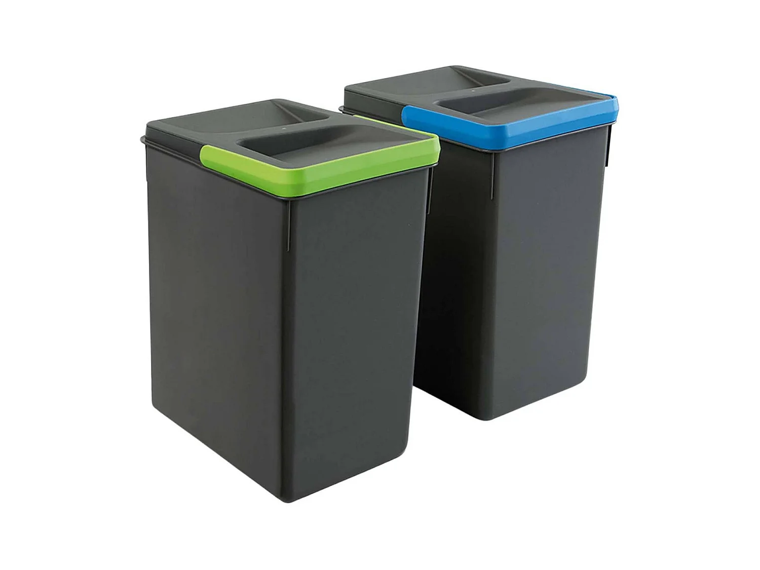 Bacs de tri pour tiroir de cuisine Recycle 2 bacs de 7 litres