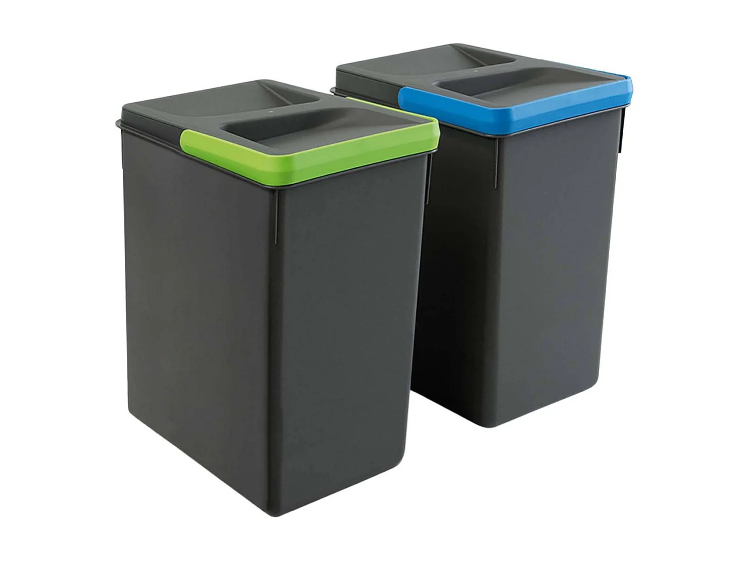 Bacs de tri pour tiroir de cuisine Recycle 2 bacs de 7 litres
