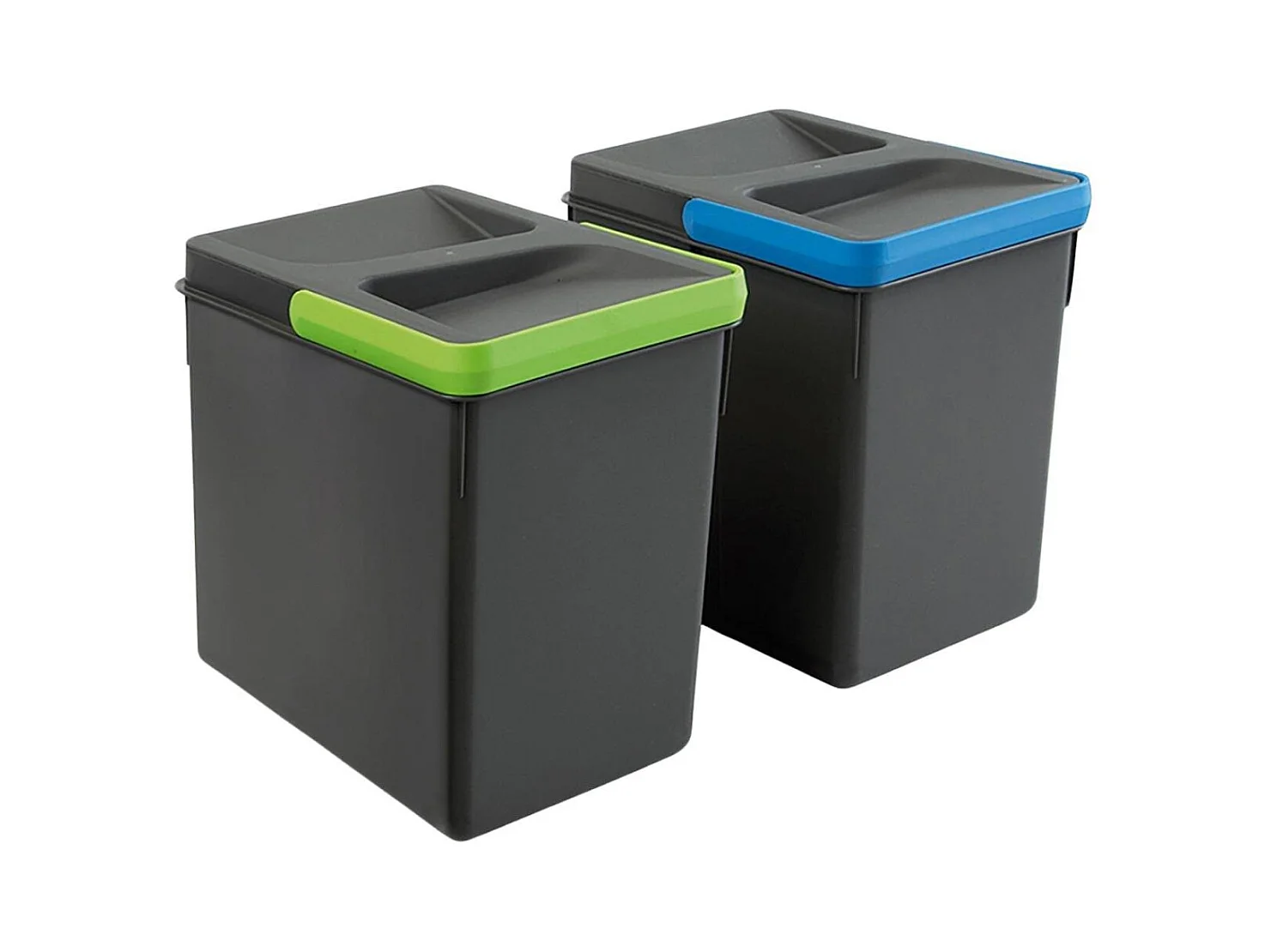 Bacs de tri pour tiroir de cuisine Recycle 2 bacs de 6 litres