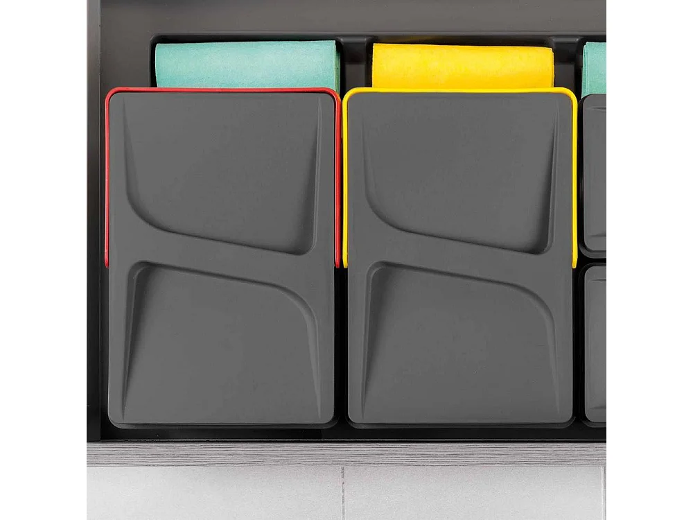 Bacs de tri pour tiroir de cuisine Recycle 2 bacs de 12 litres